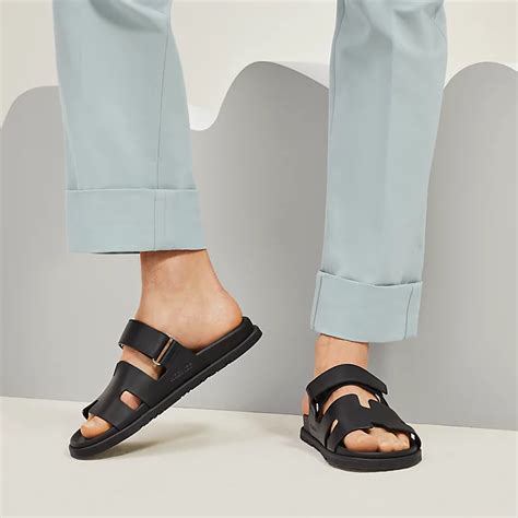 navy hermes sandals|hermes chypre sandals.